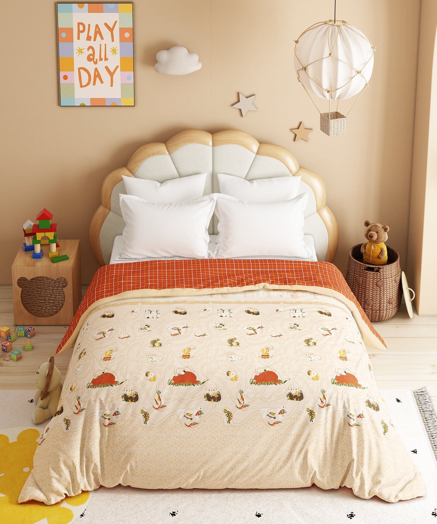 Juniors Double AC Comforter,Burrow Bros| 144TC Cotton - Image 2